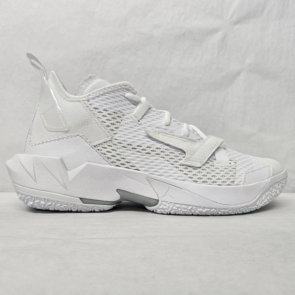 Nike‎ Air Jordan Why Not Zer0.4 Basketball Shoes CQ4230-101 White Men's Size 13